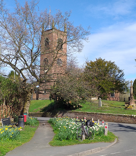 Goostrey Church, a regular
        <br>landmark on Peak Audax rides