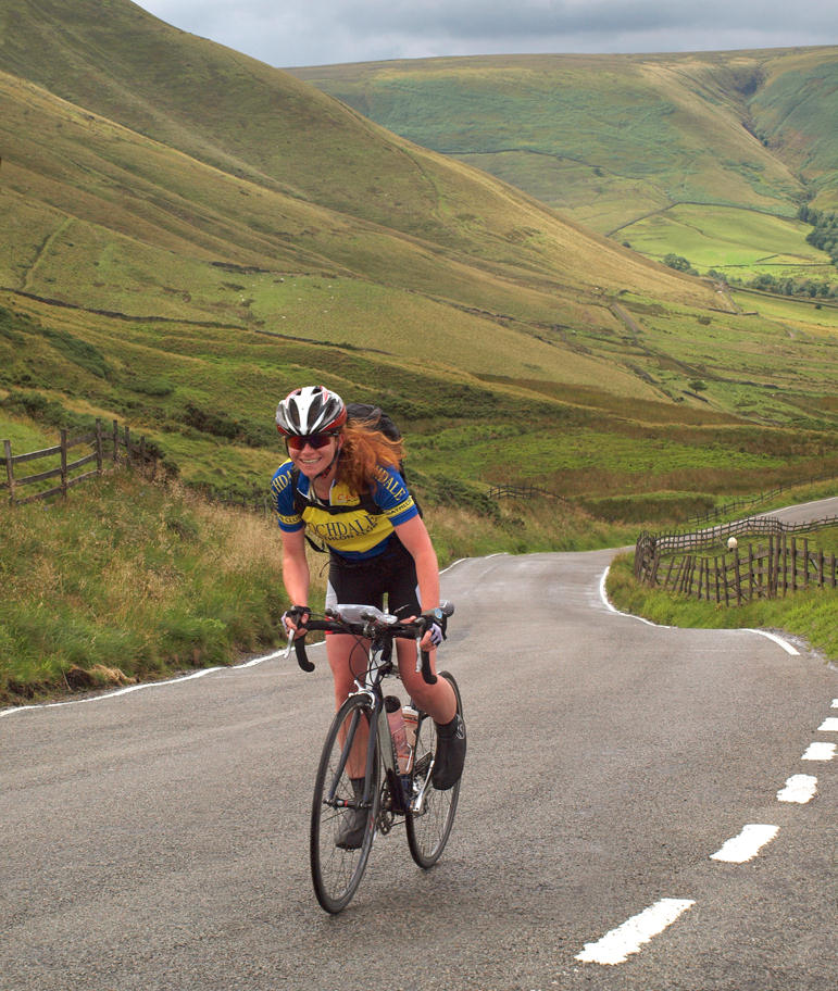 Climbing out of Edale at Mam Nick