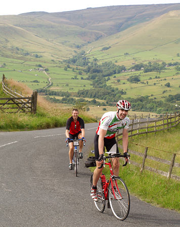 Climbing out of Edale at Mam Nick