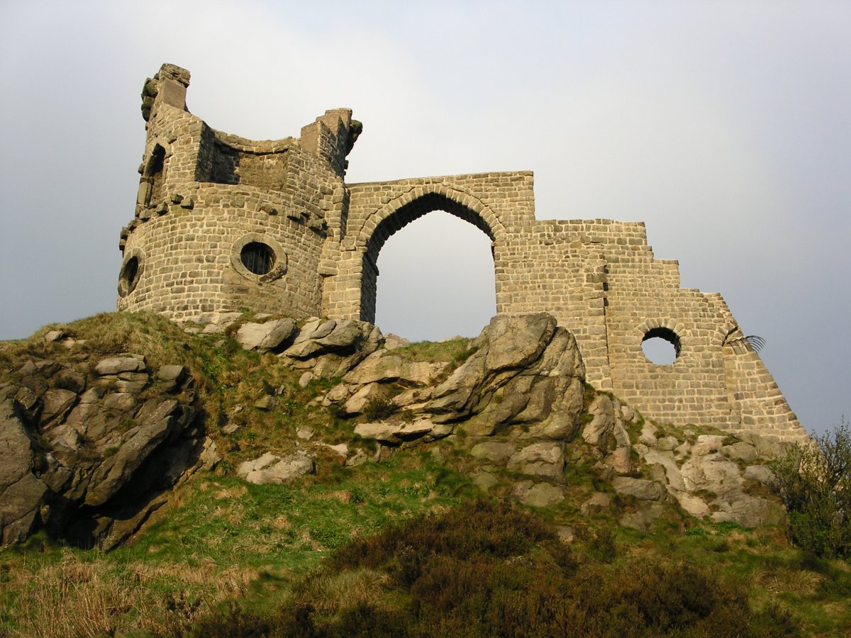 Fine views of Cheshire from Mow Cop